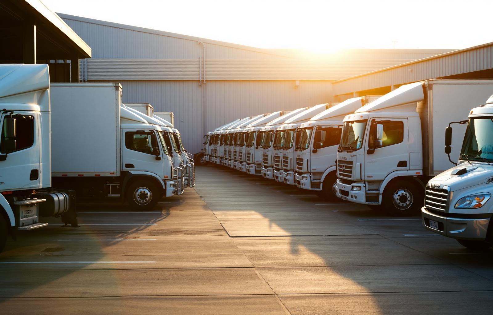 Fleet of trucks
